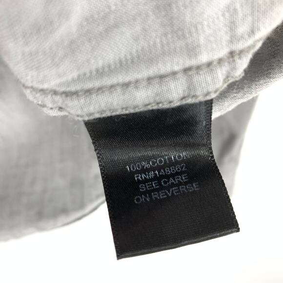 Torrid Women's Size 1X Button Up Heart Patches Shirt Long Sleeve Gray Chambray - Picture 6 of 6